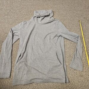 Edwin Turtleneck Shirt Mens Large Gray‎ Long-sleeve Pockets Stretch